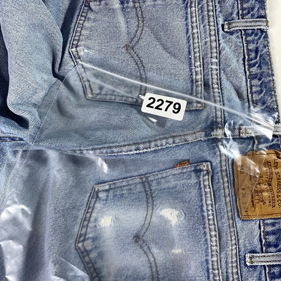 Vintage Levi's 550 Orange Tab Relaxed Fit Straight Jeans Men's 36x34 - Picture 9 of 9